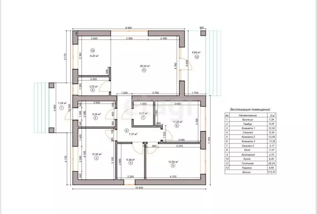 Дом в село Первомайский, Арктическая улица (120 м) - Фото 1