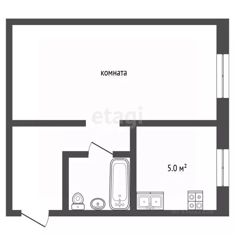 1-к кв. Нижегородская область, Выкса Стахановская ул., 23 (29.4 м) - Фото 0