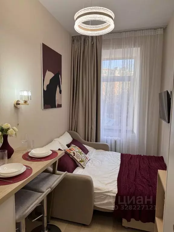 Студия Москва Новая Басманная ул., 35С1 (13.0 м) - Фото 1