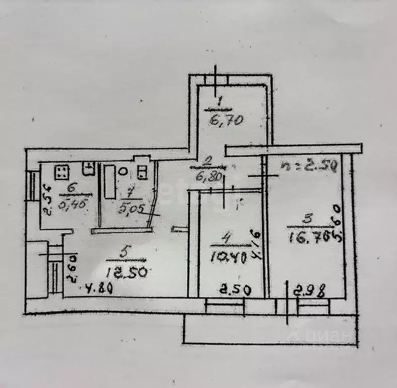 3-к кв. Псковская область, Остров 1 Мая ул., 14/11 (63.6 м) - Фото 0