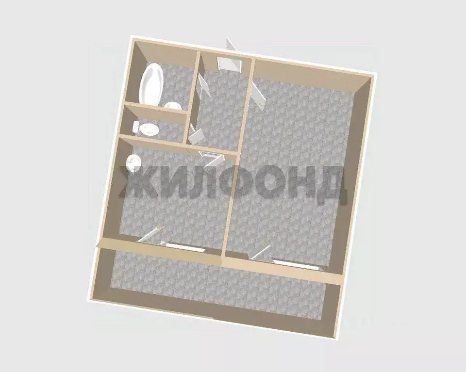 1-к кв. Белгородская область, Белгород ул. Щорса, 53 (32.9 м) - Фото 1