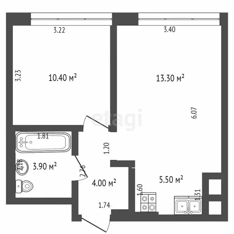 1-комнатная квартира: Москва, Аминьевское шоссе, 4Дк2 (37.1 м) - Фото 0