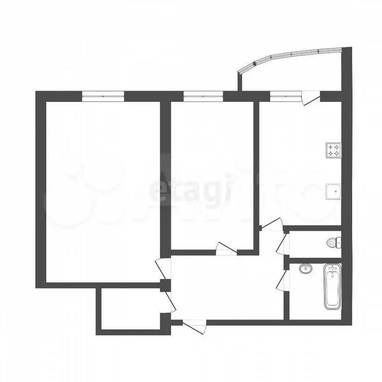 2-к. квартира, 67 м, 2/9 эт. - Фото 0