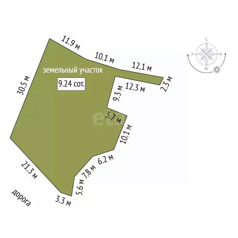 Участок в Севастополь ул. Ручьевая, 25 (9.24 сот.) - Фото 2