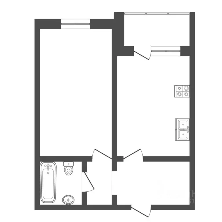 1-к кв. Тюменская область, Тюмень ул. Александра Протозанова, 18к1 ... - Фото 2