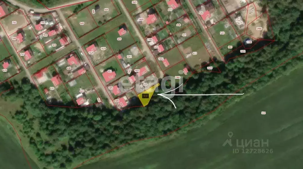 Участок в Калужская область, Боровский муниципальный округ, Совьяки ... - Фото 1