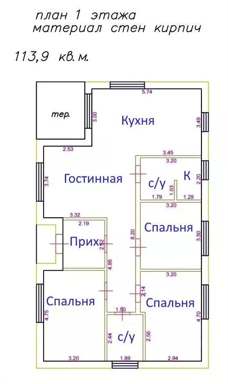 Коттедж в Ленинградская область, Всеволожск Надеждинская ул., 11 (114 ... - Фото 1