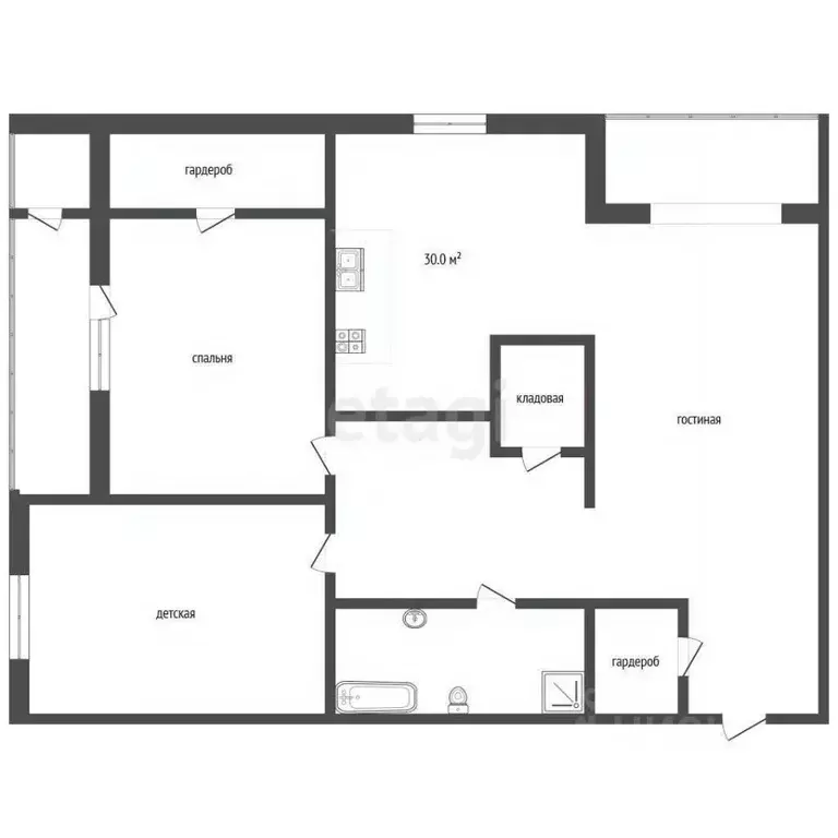 3-к кв. Ханты-Мансийский АО, Сургут Университетская ул., 9 (109.6 м) - Фото 2