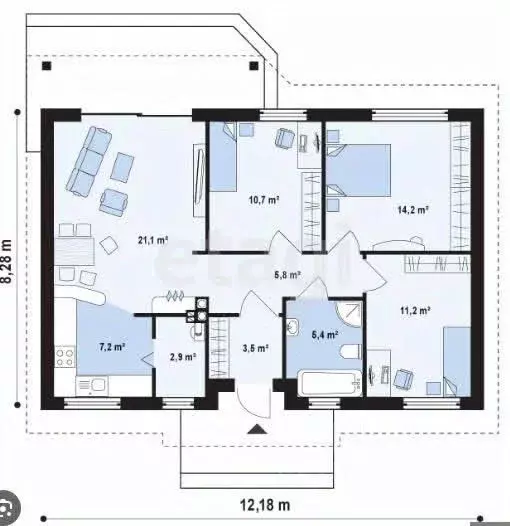 Дом в Краснодарский край, Новороссийск городской округ, Раевская ст-ца ... - Фото 2