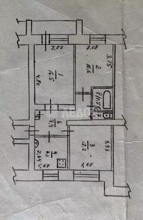 3-к кв. Омская область, Омск ул. Челюскинцев, 100 (60.0 м) - Фото 1