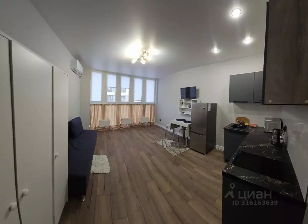 Студия Краснодарский край, Краснодар ул. Ивана Беличенко, 92 (30.0 м) - Фото 1