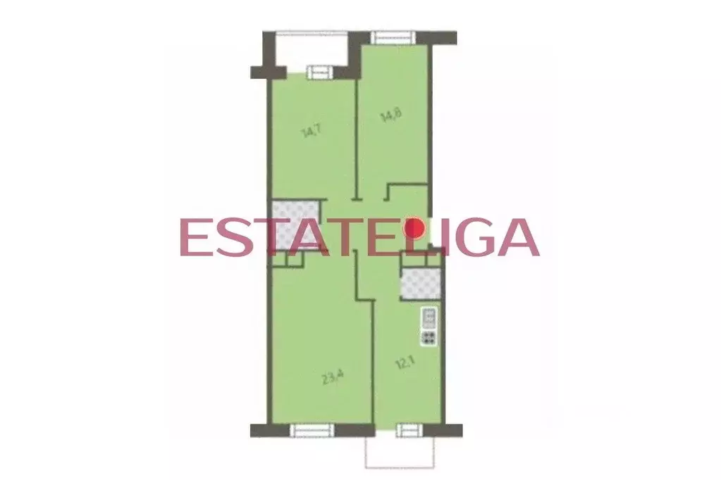 3-к кв. Москва Береговой проезд, 1А (90.0 м) - Фото 2