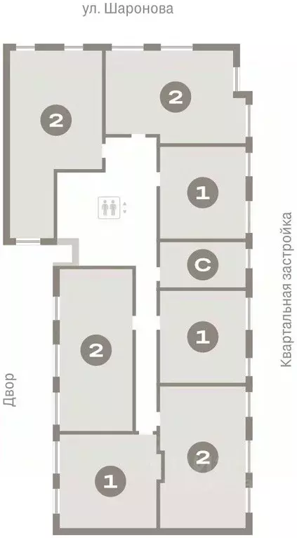 2-к кв. Омская область, Омск  (60.73 м) - Фото 1