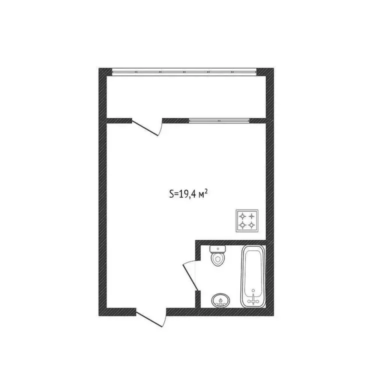 Квартира-студия: Краснодар, Тепличная улица, 62/1к6 (19.4 м) - Фото 0