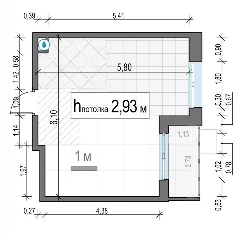 1-к кв. Московская область, Пушкино ул. Антона Ветчинова, 3к1 (30.0 м) - Фото 1