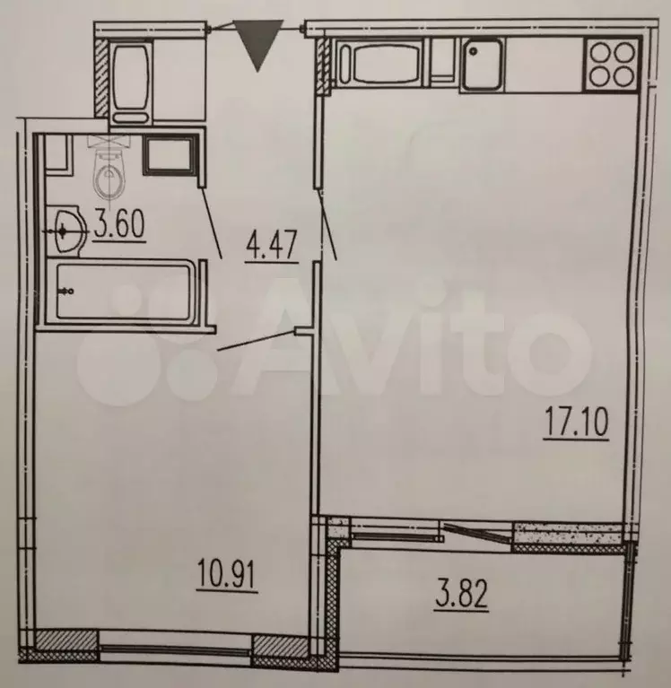 1-к. квартира, 36 м, 8/22 эт. - Фото 0