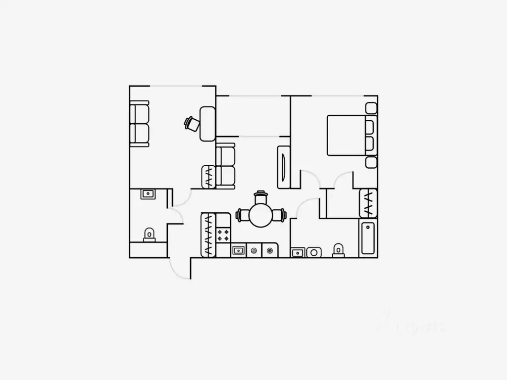 3-к кв. Свердловская область, Екатеринбург ул. Шаумяна, 24 (53.0 м) - Фото 2
