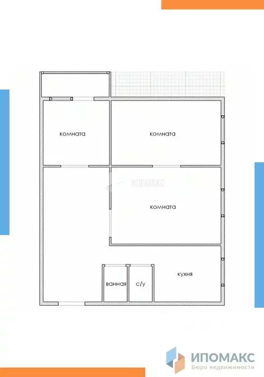 3-к кв. Москва ул. Грекова, 18К3 (50.0 м) - Фото 2