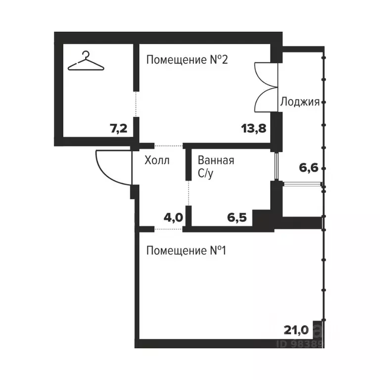 1-к кв. Челябинская область, Челябинск ул. Труда, 157А (52.5 м) - Фото 0