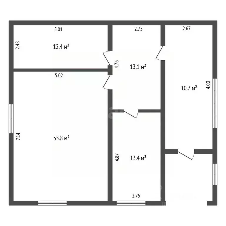 Дом в Архангельская область, Новодвинск Пролетарская ул., 18 (100 м) - Фото 1