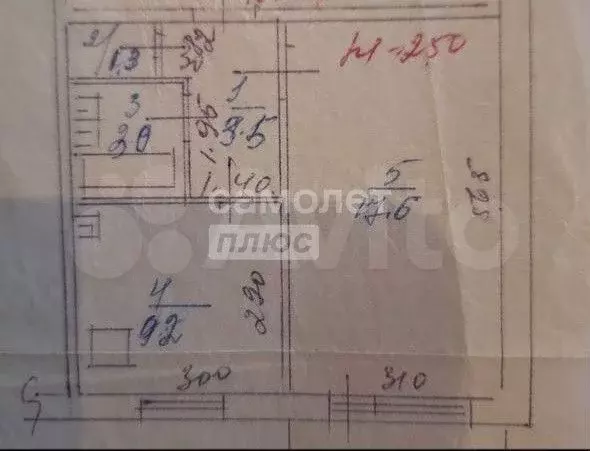 1-к. квартира, 34,6 м, 1/5 эт. - Фото 0
