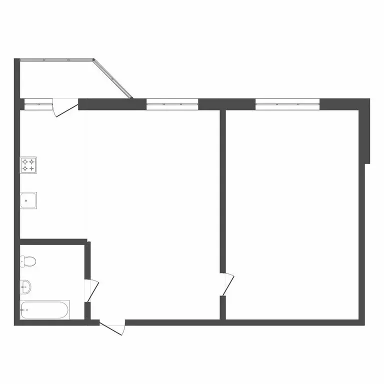 2-комнатная квартира: Тюмень, улица Беляева, 35к2 (55 м) - Фото 1