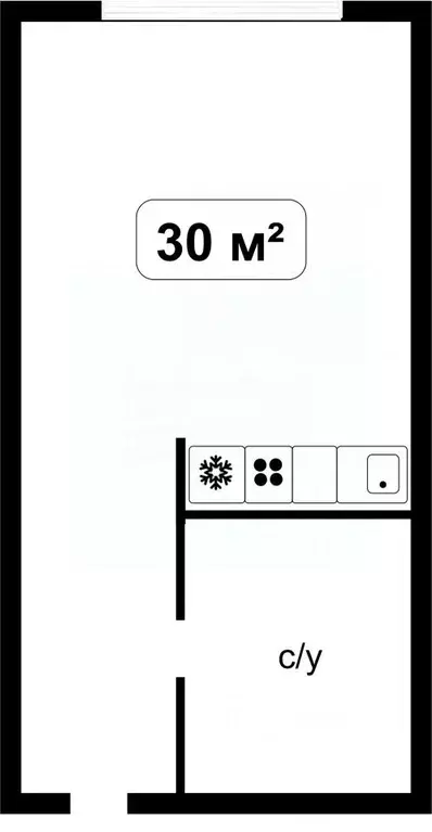 1-к кв. Рязанская область, Рязань Московское ш., 33к3 (30.0 м) - Фото 2