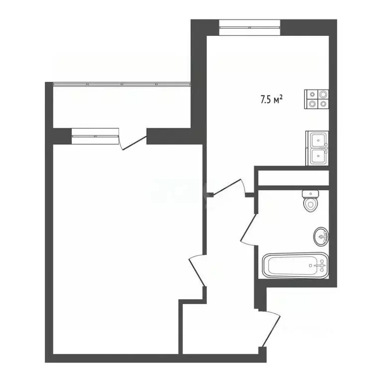 1-к кв. Москва Полярная ул., 6к1 (31.0 м) - Фото 2