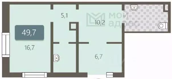 Помещение свободного назначения в Москва ул. Маресьева, 10к2 (50 м) - Фото 2