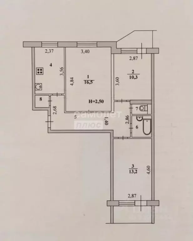 3-к кв. Волгоградская область, Волгоград бул. 30-летия Победы, 16 ... - Фото 2