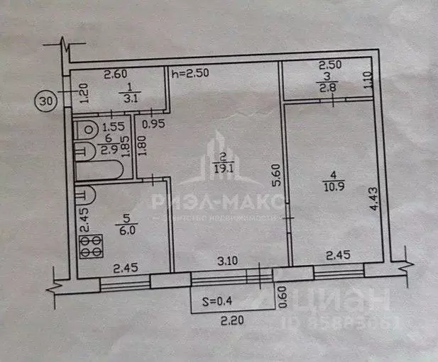 2-к кв. Брянская область, Брянск Почтовый пер., 75 (45.2 м) - Фото 2