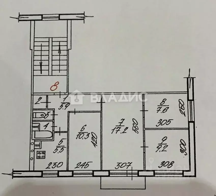 4-к кв. Новосибирская область, Новосибирск ул. Петухова, 108 (60.1 м) - Фото 1