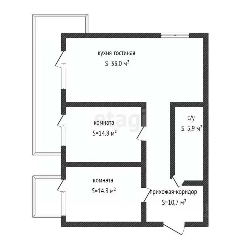 2-к кв. Краснодарский край, Геленджик ул. Тургенева, 29 (79.2 м) - Фото 1