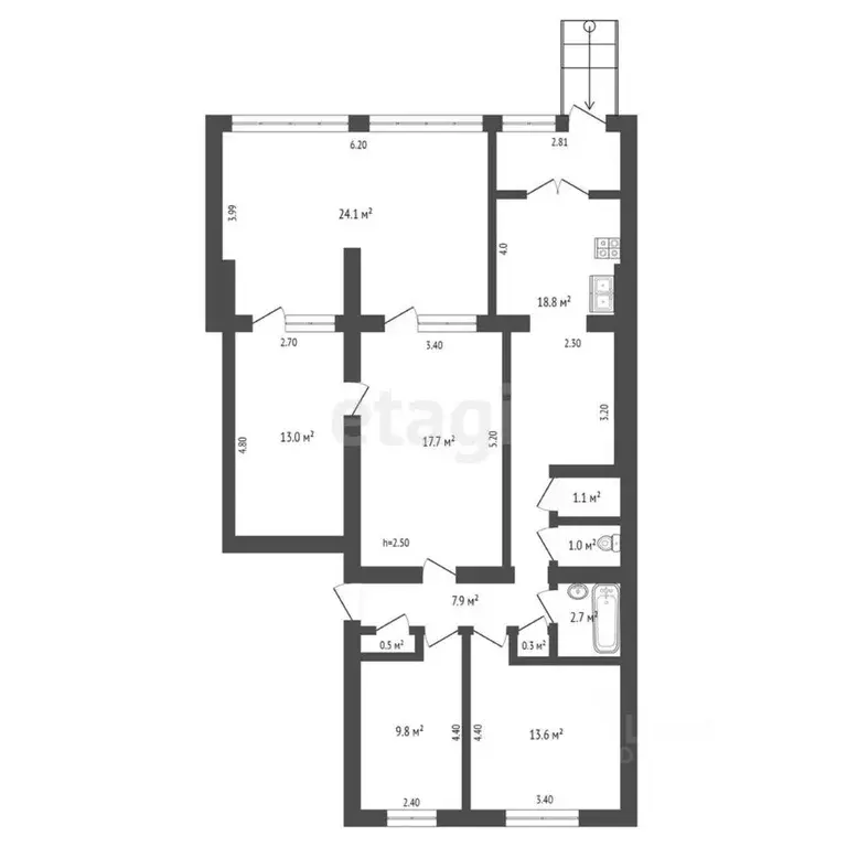 5-к кв. Крым, Сакский район, с. Ромашкино ул. Интернациональная, 48 ... - Фото 2