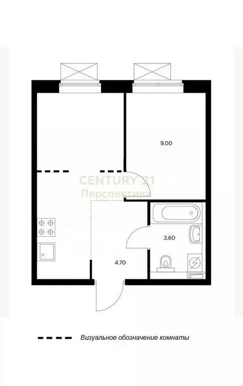 2-комнатная квартира: Люберцы, улица Лётчика Ларюшина, 6 (32 м) - Фото 1
