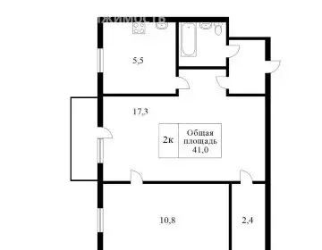 2-комнатная квартира: Междуреченск, Интернациональная улица, 5 (44.1 ... - Фото 1