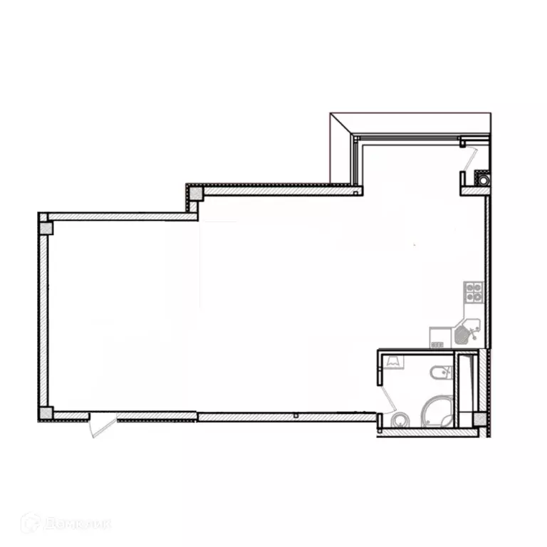 Продаётся квартира-студия, 53.5 м - Фото 0