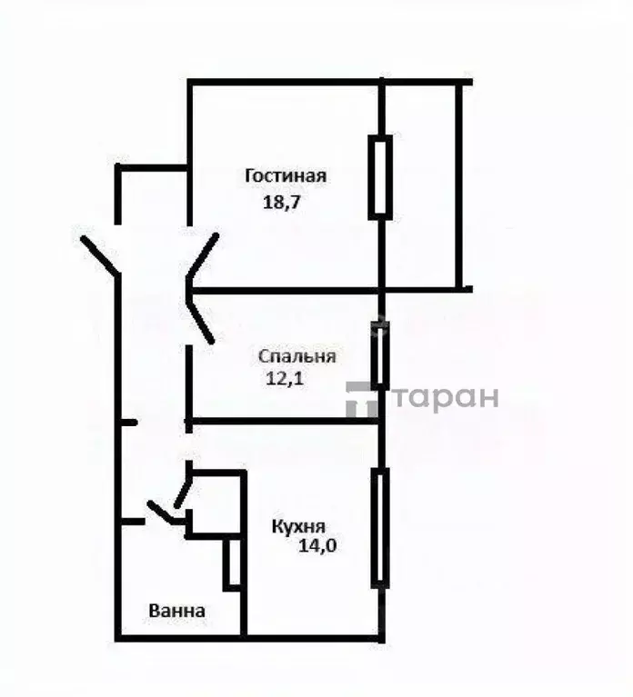 2-к кв. Челябинская область, Челябинск просп. Победы, 392 (61.3 м) - Фото 2