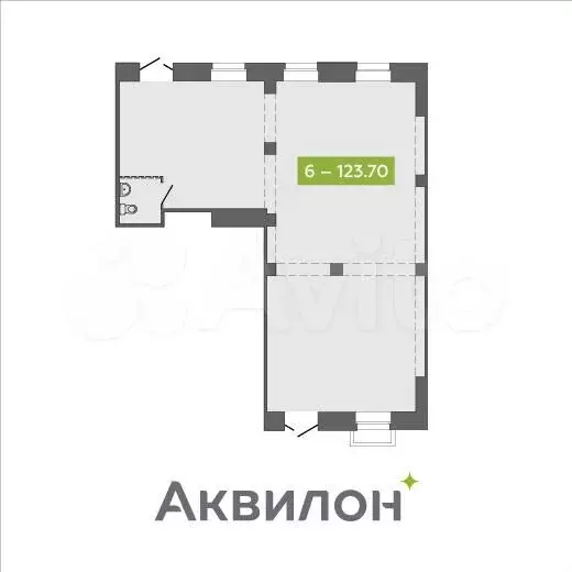 Продам помещение свободного назначения, 123.7 м - Фото 0