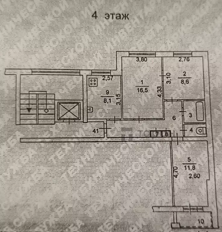 3-к кв. Челябинская область, Челябинск Гражданская ул., 29 (60.5 м) - Фото 2