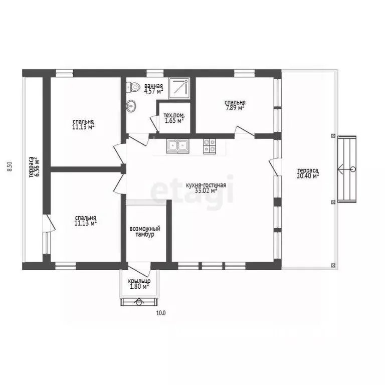 Дом в Московская область, Одинцовский городской округ, д. Торхово, КП ... - Фото 2