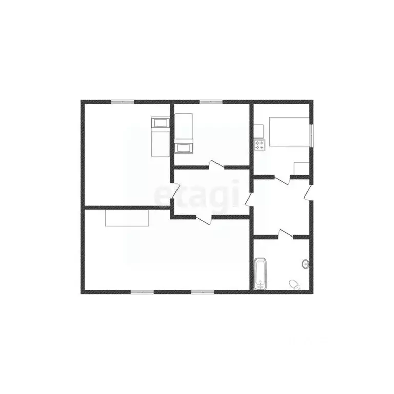 Дом в Белгородская область, Валуйский муниципальный округ, пос. Рощино ... - Фото 2