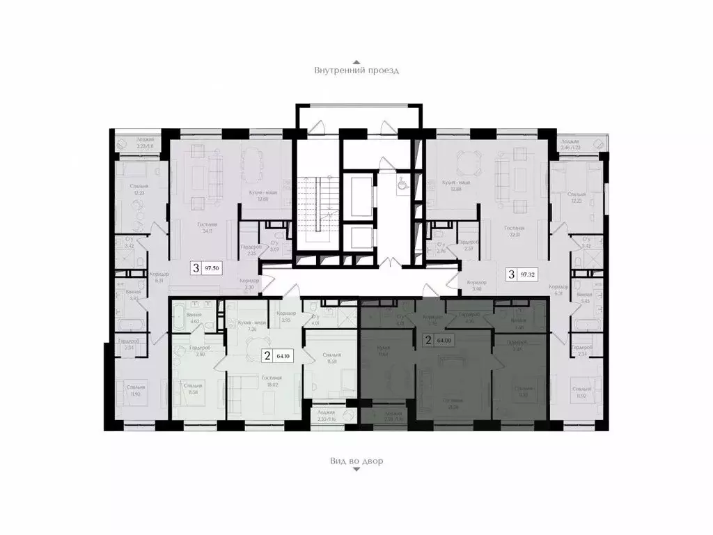 2-комнатная квартира: Москва, 1-я улица Бухвостова, 2к3 (64 м) - Фото 1