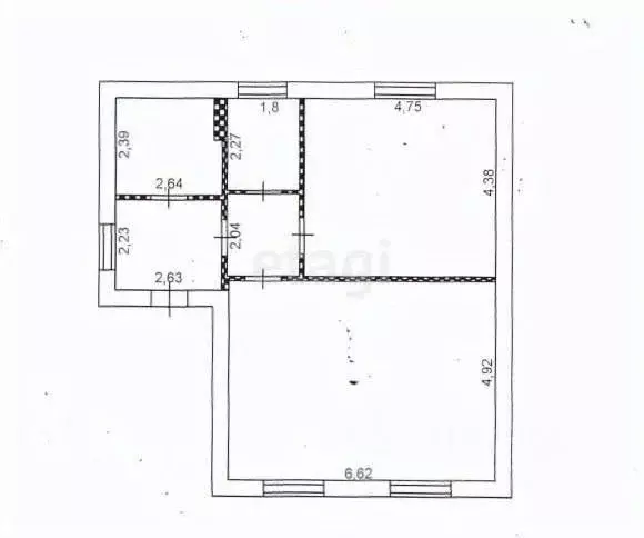 Дом в Белгородская область, Белгород Пушкарная ул., 9 (73 м) - Фото 1
