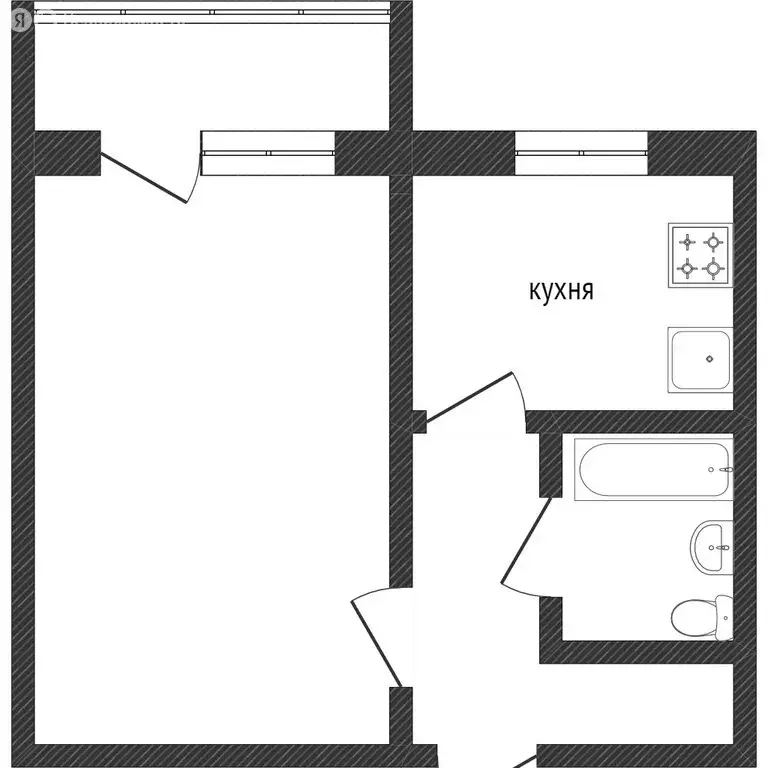 1-комнатная квартира: Златоуст, 3-й микрорайон проспекта имени Ю.А. ... - Фото 1