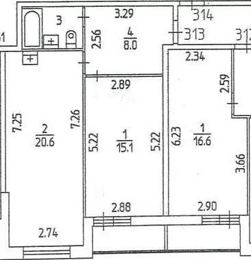 1-к кв. Пермский край, Пермь ул. Красные Казармы, 64 (47.2 м) - Фото 2