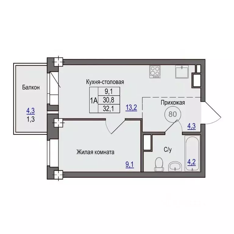 1-к кв. Псковская область, Псковский район, Завеличенская волость, д. ... - Фото 1