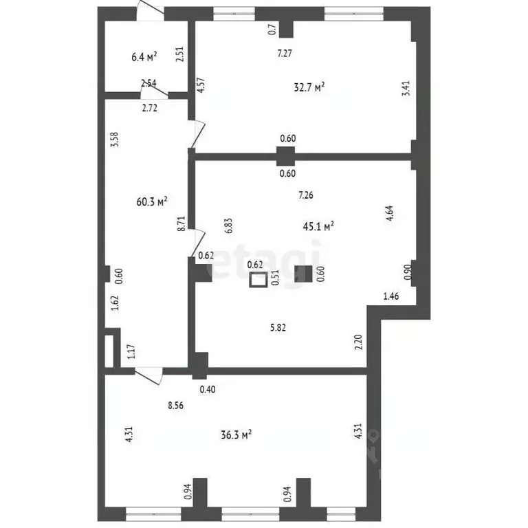 Офис в Ростовская область, Ростов-на-Дону ул. Герасименко, 17/5 (140 ... - Фото 2