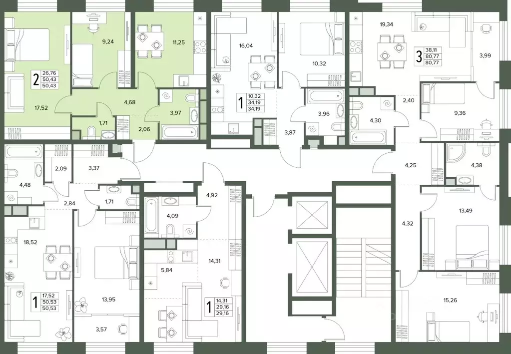 2-к кв. Московская область, Серпухов  (50.43 м) - Фото 2