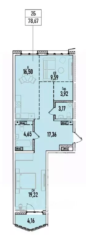 2-к кв. Иркутская область, Иркутск Донская ул. (78.67 м) - Фото 0